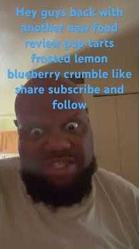 Hey guys back with another new food review Kellogg’s pop tarts frosted lemon blueberry crumble ￼