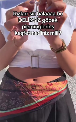 Deliksiz Göbek Piercing Modelleri ve Sipariş Bilgisi