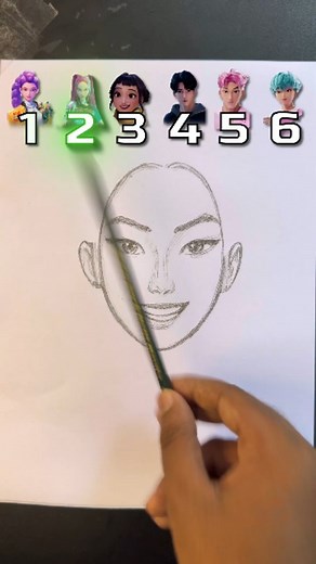 Roll the Dice, Draw a New Kpop Demon Hunters Character #art #drawing #draw #sketch #shorts | Artistzeaul