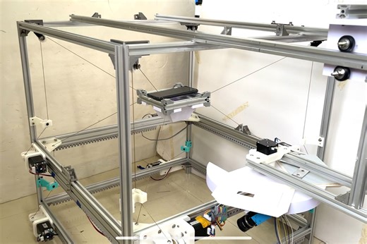 线驱并联机器人(CDPR)样机实验demo