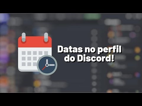 COMO COLOCAR CONTADOR DE DATA E HORA NO PERFIL DO DISCORD