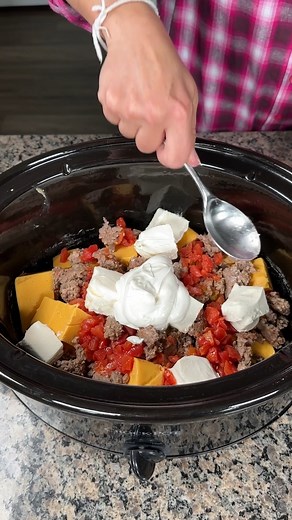 easy crockpot cheese dip 🧀 this simple cheese dip is so yummy! | The Savory South