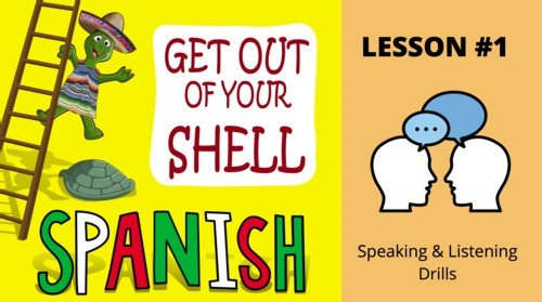 Spanish Lesson  1, Listening & Speaking Drills, Beginner, Mexican Accent