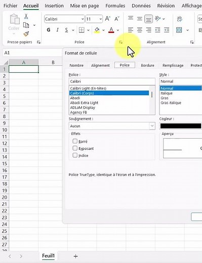 Les boites de dialogues dans Excel