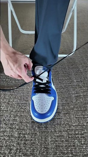 ナイキジョーダン1ローのカッコイイ結び方！🤩⚡️👟 #asmr #ジョーダン1ロー #スニーカー #jordan1low #Nike #jordan1 #靴紐の結び方 #ナイキ