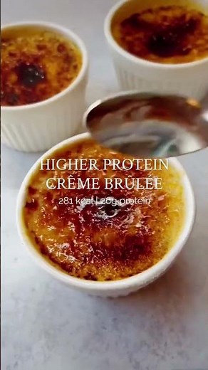 High Protein Creme Brulee | 281 kcal | 26 g protein