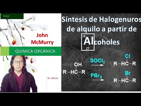 Síntesis de halogenuros alquilo a partir de alcoholes