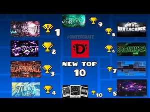New Top 10 Hardest Levels of Geometry Dash Demon list.