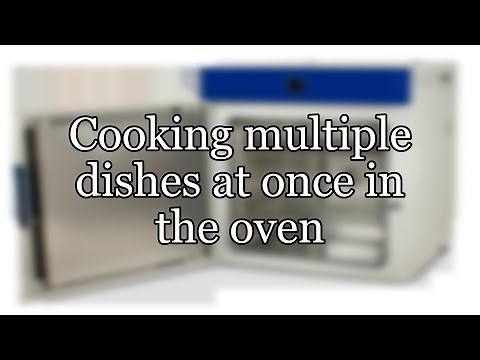 Cooking multiple dishes at once in the oven