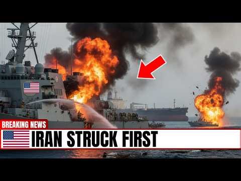 U.S. Destroyer Left Burning After Iranian Strike — Missiles Launch 11 Minutes Later