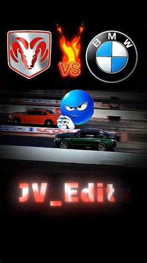 BMW 🚀 VS DODGE CHARGER DRAG RACE WHO WIN ? #bmwmmotorsport #shortsfeed #edit #viral #shortsyoutube