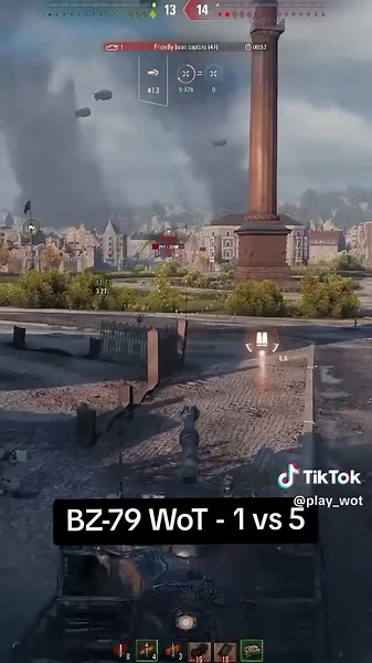 BZ-79 WoT - 1 vs 5, Колобанов #миртанков #wargaming #worldoftanks #wot
