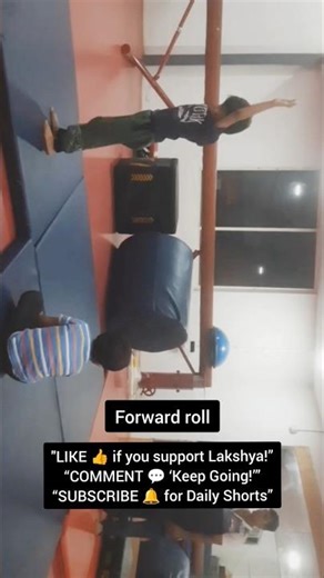 Lakshya Learning Forward Roll 💪 | Kids Gymnastics Progress #Shorts #ForwardRoll #KidsGymnastics