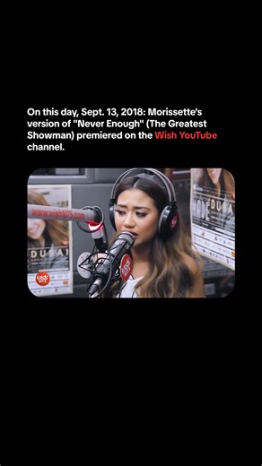 🎶 NEVER ENOUGH, NEVER, NEVERRR 🎶 On this day, Sept. 13, 2018: Morissette's version of