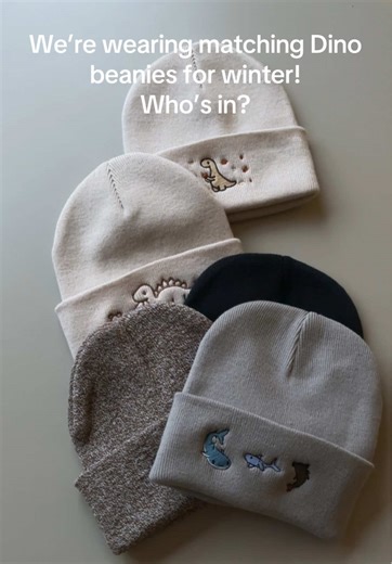 Dino Party: Winter Fun with Matching Beanies