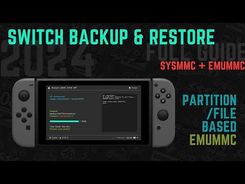How to Backup and Restore Modded Nintendo Switch 2024 // sysMMC + emuMMC