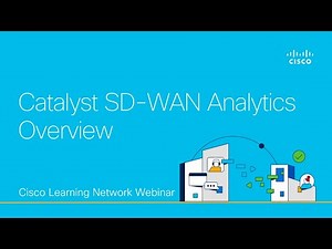 Catalyst SD-WAN Analytics Overview