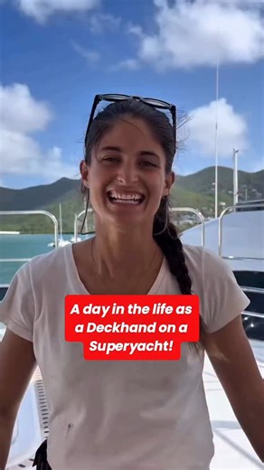 A day in the life of a deckhand... except no two days are the same 😂 🔸On charter? You’re up at 6am setting up toys, driving tenders, serving guests on the swim platform, and smiling through 14-hour days while pretending you’re not exhausted 😅 🔸Off charter? You’re deep cleaning, maintaining systems, fixing everything that broke during charter, and finally catching up on sleep 😴 🔸Prepping for charter? You’re detailing every inch of the boat, polishing until your arms give out, testing every 