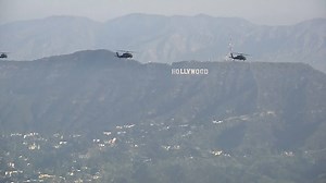DID YOU SEE IT? 22 Apache, Blackhawk helicopters from the 25th Combat Aviation Brigade fly over LA on their way to John Wayne Airport to refuel during a US Army exercise https://cbsloc.al/2Vl2ASj | CBS LA