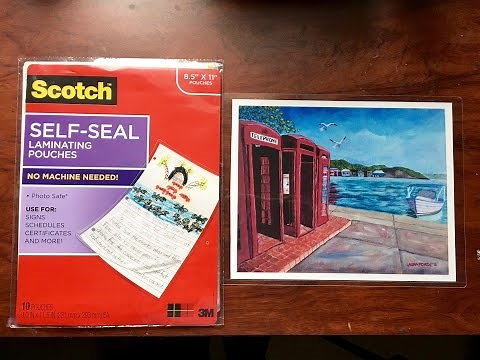 How To Use The Scotch Self Seal Laminating Pouches (View in HD)