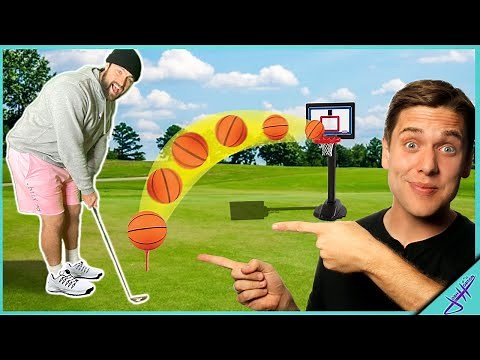 MINI HOOP Basketball TRICK SHOT GOLF Pt. 3 *Fewest Attempts Wins*