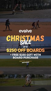 Buy a board, get rewarded. A $100 Gift Card for your next order, up to $250 off now, and free shipping. Christmas sorted in one click. | Evolve Skateboards