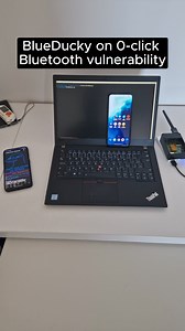 3.4K views · 44 reactions | Demo of using #BlueDucky to exploit 0-click Bluetooth vulnerability of unpatched Android smartphone (CVE-2023-45866) Exploit was triggered by Raspberry Pi 4 and Android running #NetHunter https://www.mobile-hacker.com/2024/03/26/blueducky-automates-exploitation-of-bluetooth-pairing-vulnerability-that-leads-to-0-click-code-execution/ | Mobile Hacker | Facebook