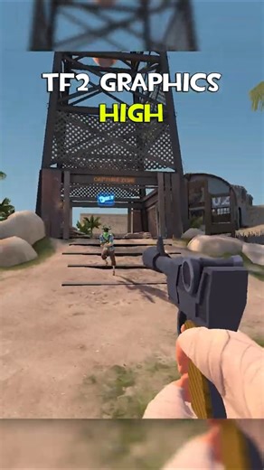 TF2 MAX vs LOW Graphics #tf2 #teamfortress2 #shorts #gaming