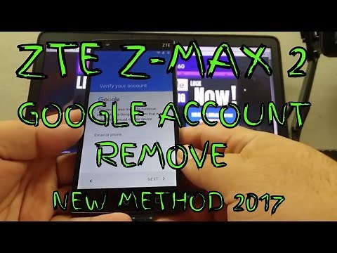 HOW TO REMOVE GOOGLE ACCOUNT FROM ZTE DEVICES 2017 CONFIRMED WORKING on Zmax 2 Z958 and WARP 7