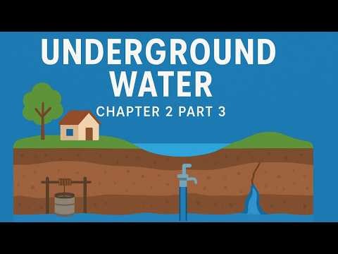 Geomorphic Processes, Class 12 Geography Chapter 2 part 3 Underground water WBCHSE hindi & English