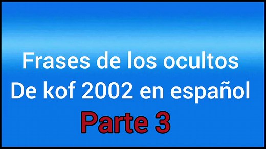 Frases y Ocultos de KOF 2002: ¡Descúbrelos!