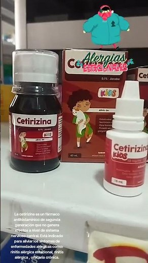 What is cetirizine syrup used for?
