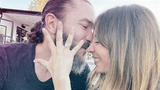 Kaley Cuoco engaged to Tom Pelphrey and shows off sparkling diamond ring