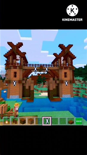 Vikings gatehouse &wall!Minecraft tutorials 😊#viralvideo #viralshorts #viralreels #build #minecraft