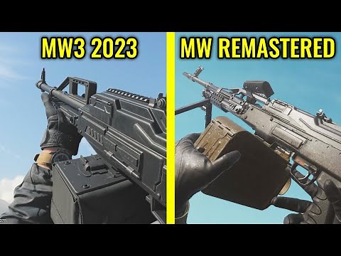 COD MW3 2023 vs MW Remastered - Weapons Comparison