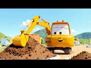 Big Yellow Digger 🚜 | Excavator Song for Kids in English
