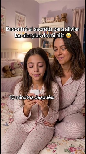Encontré el secreto para aliviar las alergias de mi hija 🥹