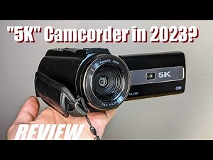 REVIEW: Using a Budget Camcorder in 2023? | "5K" Smart Video Camera - WiFi & IR Night Vision?