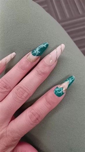 I got so many compliments 🥰 #nailinspo #pressonnails #coffinnails #fyp #tiktokshop