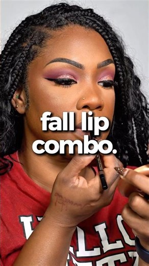 Fall lip combo #makeupforbeginners