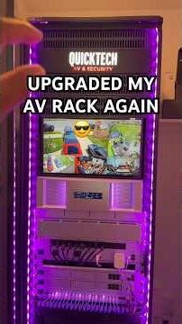 Made some more UniFi upgrades to my 42u rack! 😍#ubiquiti #unifi #enterprisenvr #avrack #quicktechav