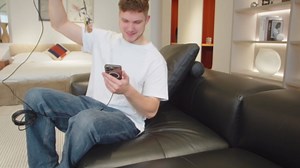 Endoscope Camera with Light, Dual-Lens 1920P HD Borescope with 8 Adjustable LED Lights, IP67 Waterproof Boroscope Inspection Tools, 9.8ft Semi-Rigid Snake Camera for iOS & Android