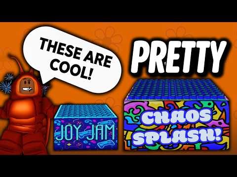 This Firework Has a Cool Smoke effect! Chaos Splash & 80x Joy Jam! (Fireworks Playground) Roblox.