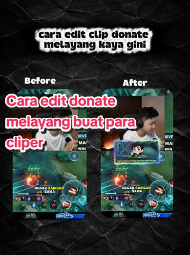 Cara Edit Video Donasi Melayang di CapCut