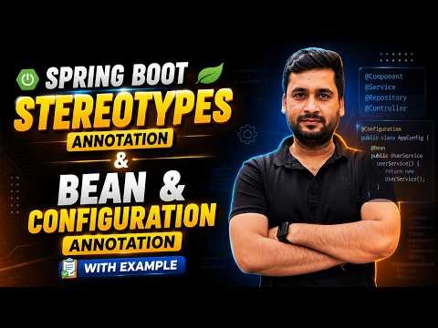 Stereotypes annotation , Bean & Configuration annotation with example