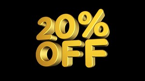 Discount motion animation template