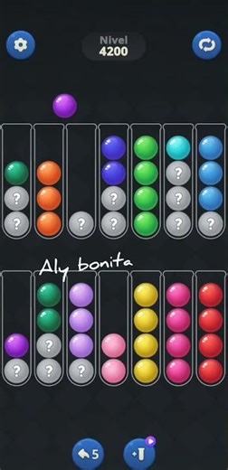 Ball sort puzzle level 4200 #puzzle #nivel #colors #level #gameplay #resolución #gaming #games