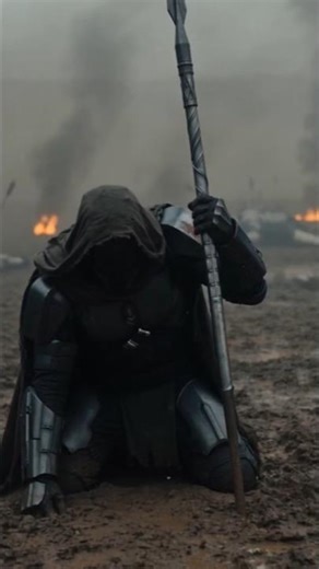 Dark Fantasy Battle Scene Cinematic War Aftermath Epic 35mm Film Look