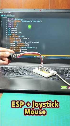 ESP32 Bluetooth Mouse 🤯 | Control PC with Joystick! #shorts