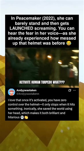 193K views · 569 reactions | In Peacemaker (2022), she can barely stand and then gets LAUNCHED screaming. You can hear the fear | Movie Gossip | Facebook